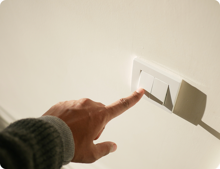 Electrician at work