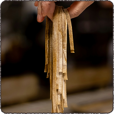 Hand-cut tagliatelle